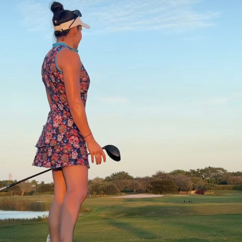 Kandy Skulls Par Tee Dresses-4