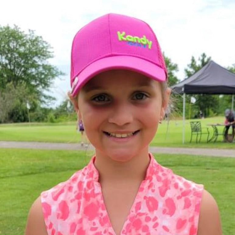 Girls adjustable Ponytail Hat-1