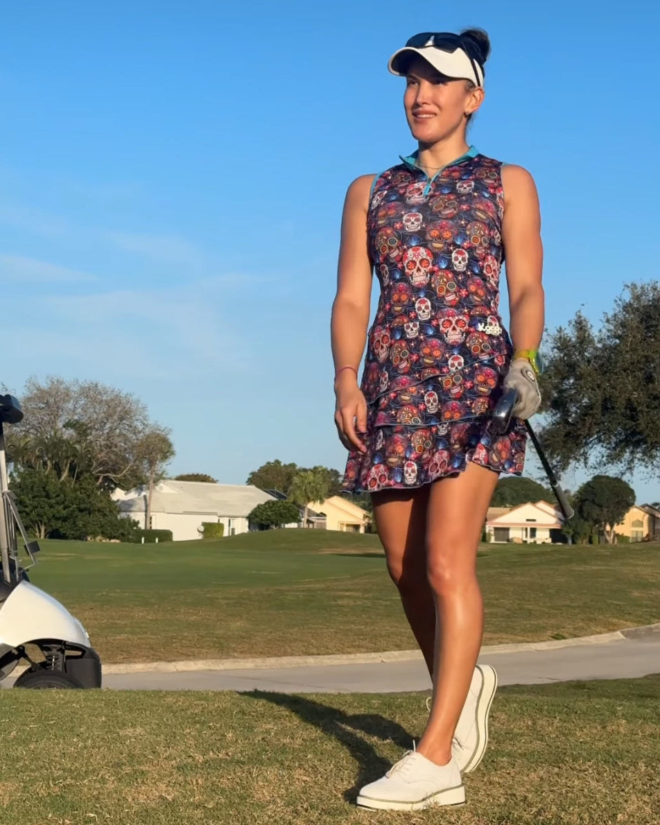 Kandy Skulls Par Tee Dresses-0