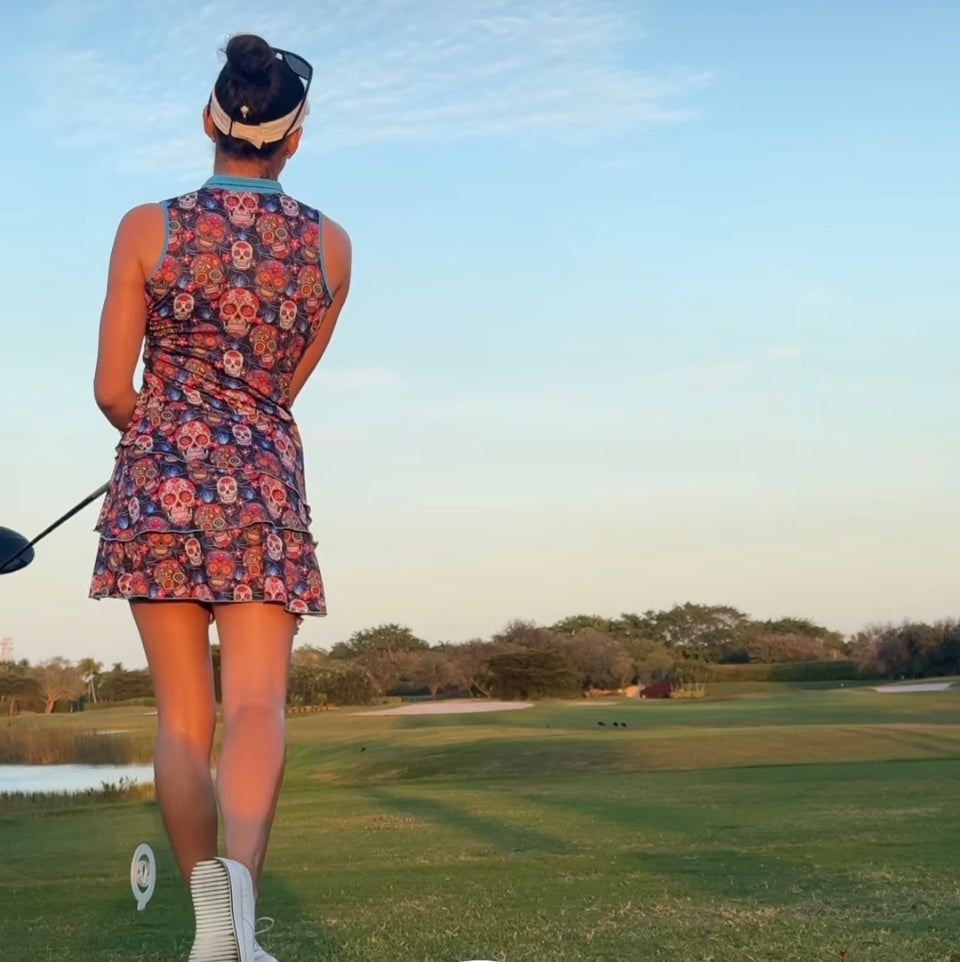 Kandy Skulls Par Tee Dresses-3